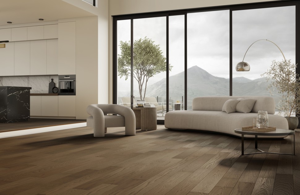 Кварцевый паркет Quartz Parquet Классик 5 мм 413 Дуб Брауни 