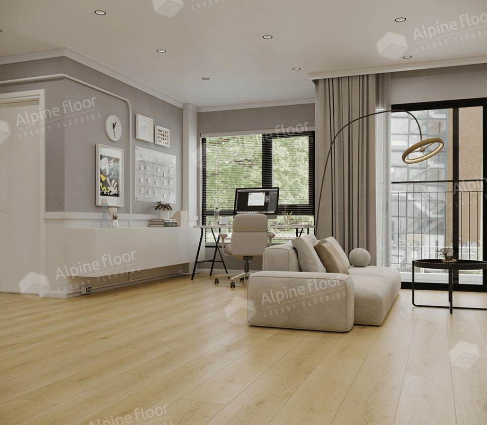 Кварц-винил Alpine Floor Матовое затмение (Eclipse Super Matt) 21-15 Твист