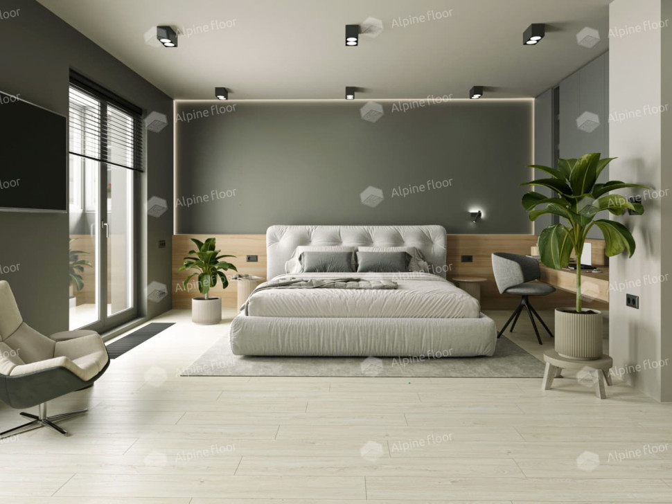 Кварц-винил Alpine floor Секвойя LVT 6-7 Секвойя Медовая