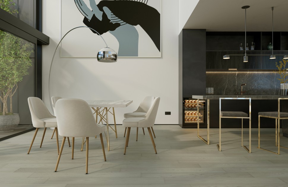 Кварцевый паркет Quartz Parquet Классик 5 мм 408 Дуб Песочный