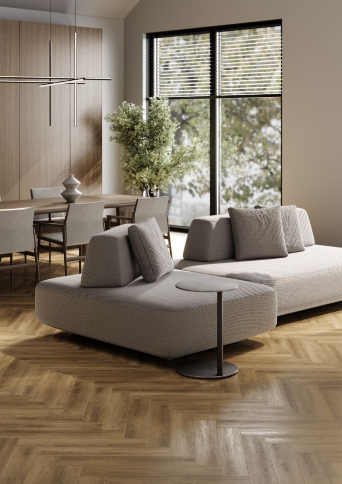 Кварц-винил Fargo Bevel Parquet Дуб Севилья 33-2105