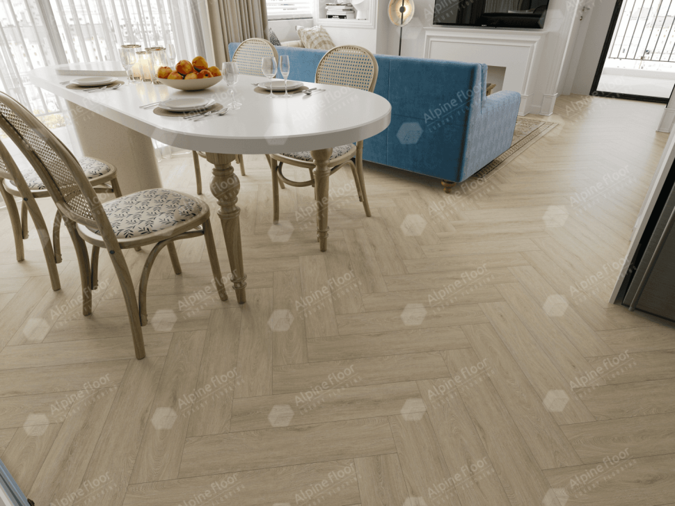 Кварц-винил Alpine floor Изящный паркет 13-25 Дуб Денеб