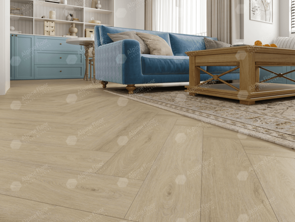 Кварц-винил Alpine floor Изящный паркет 13-25 Дуб Денеб