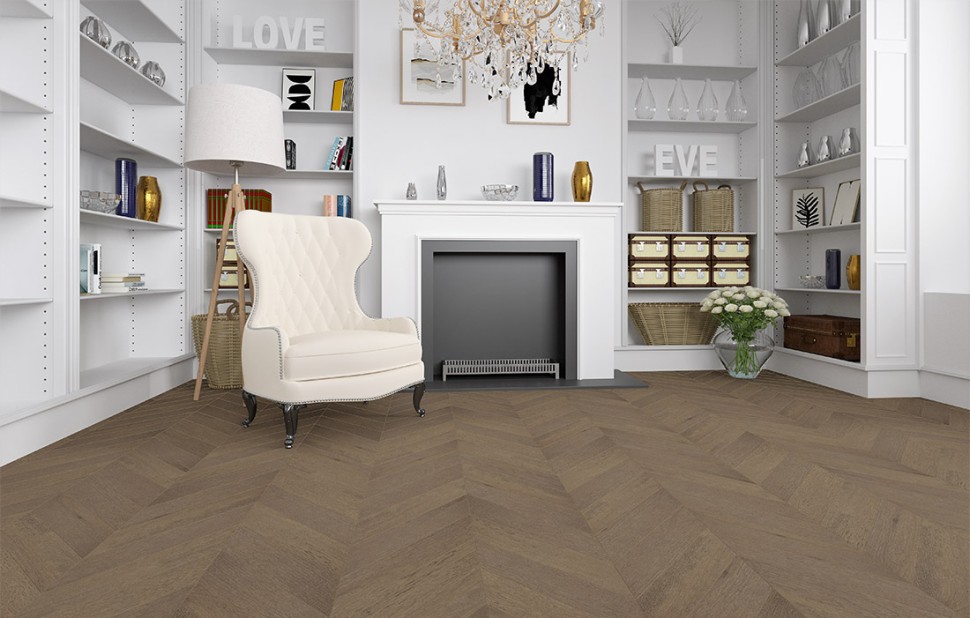 Инженерная доска Gran Parte Мокка Французская ёлка