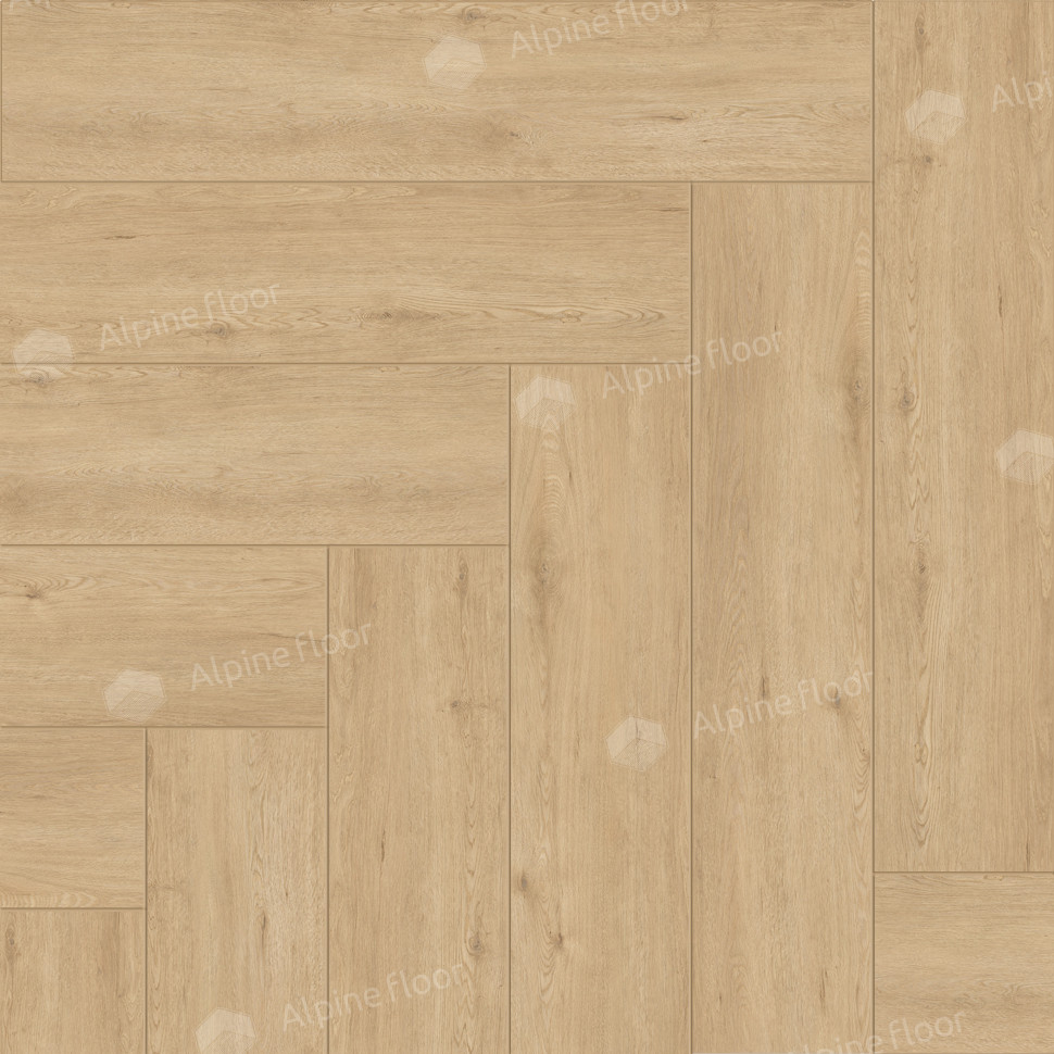 Кварц-винил Alpine floor Изящный паркет 13-26 Дуб Лесат