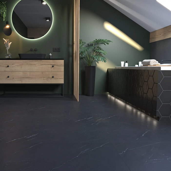 Кварц-винил SPeCtra 02F Мрамор Nero