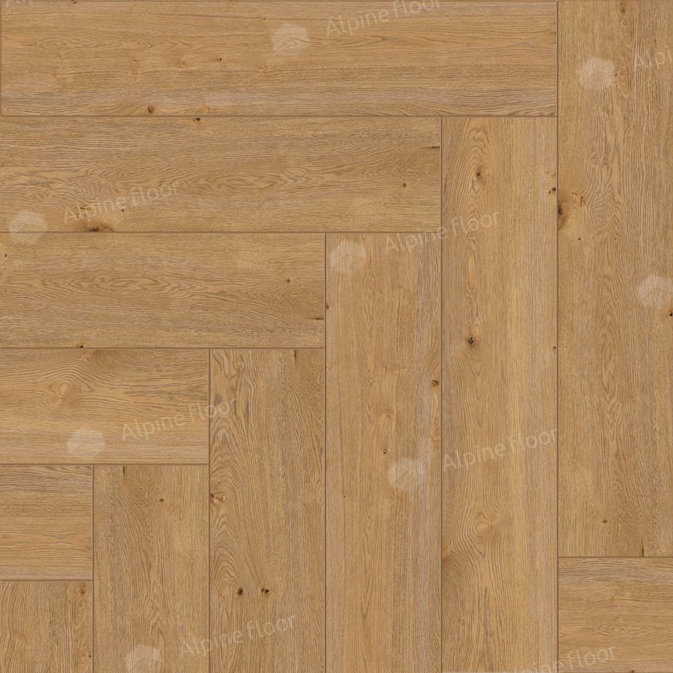 Кварц-винил Alpine floor Изящный паркет 13-27 Дуб Хатиса