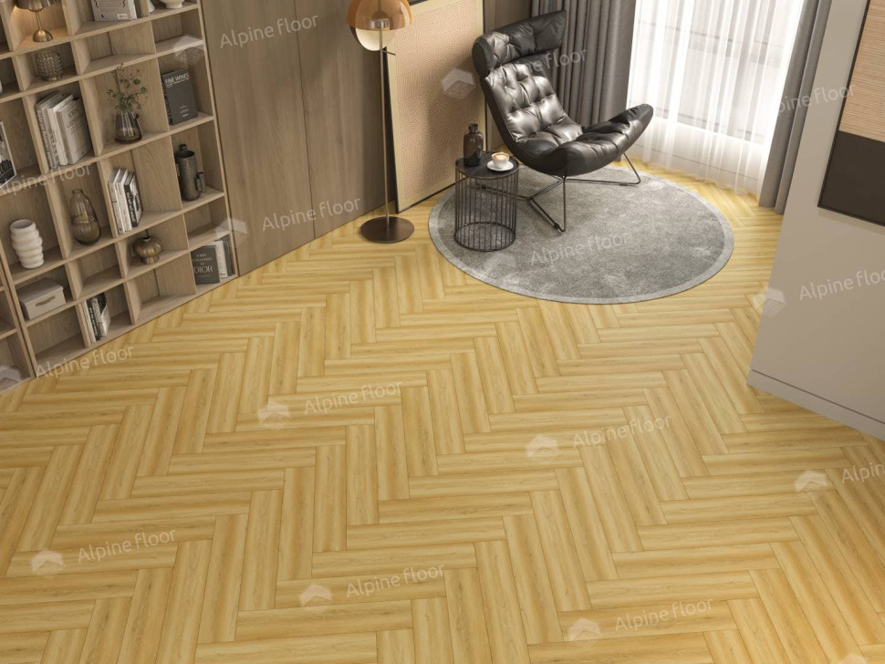 Кварц-винил Alpine floor Изящный паркет 13-28 Дуб Поллукс