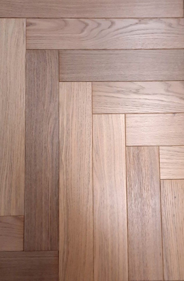 Инженерная доска Kraft Parkett Английская ёлка 902 Дуб Натур лак