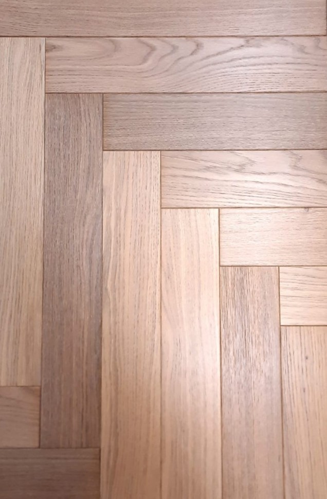 Инженерная доска Kraft Parkett Английская ёлка 902 Дуб Натур лак