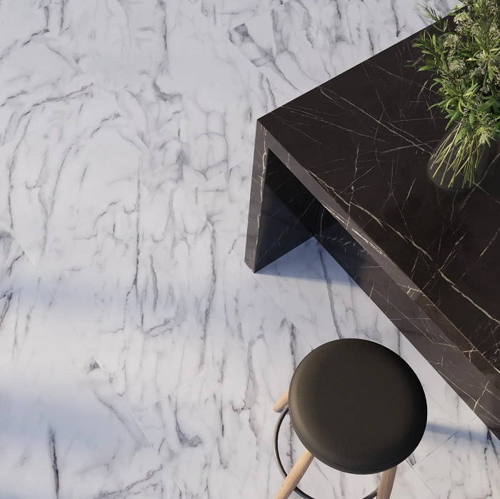 Кварц-винил SPeCtra 01F Мрамор Bianco