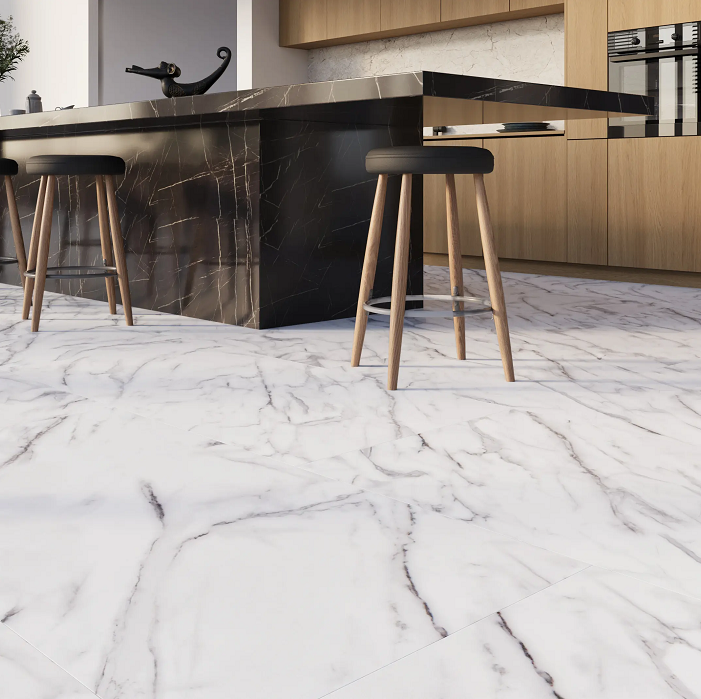 Кварц-винил SPeCtra 01F Мрамор Bianco