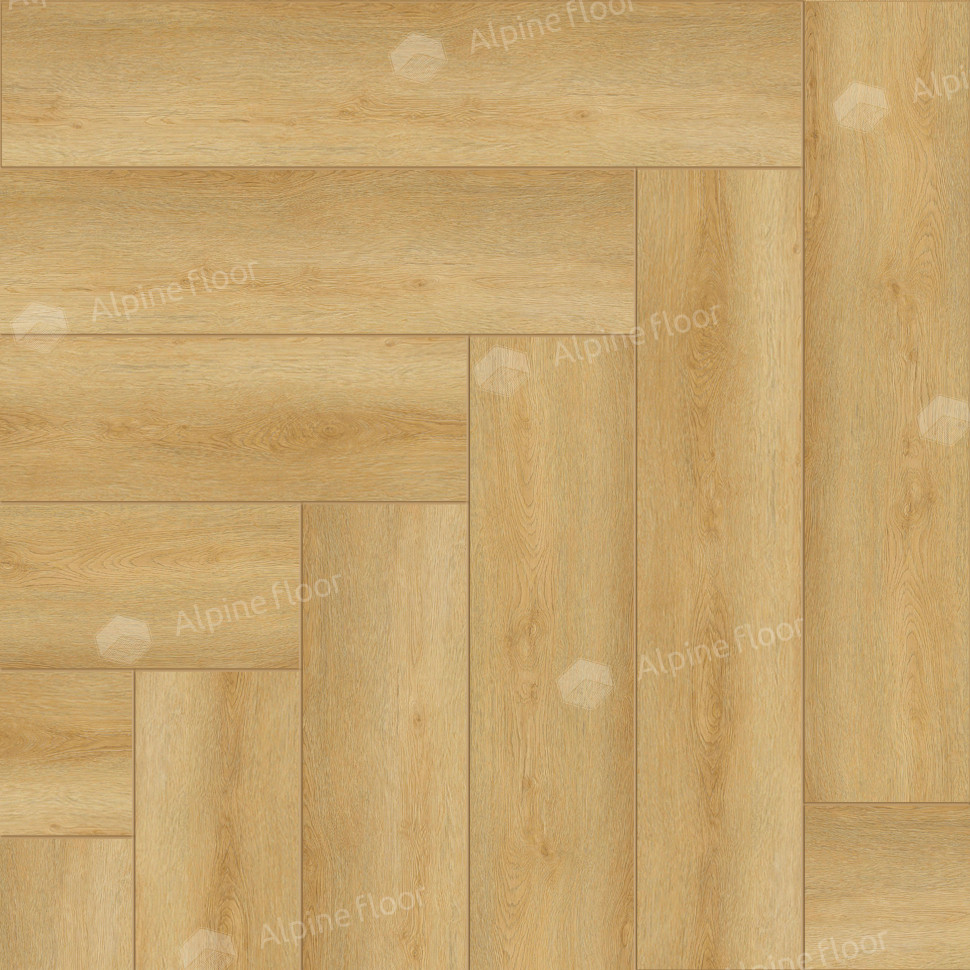 Кварц-винил Alpine floor Изящный паркет 13-29 Дуб Батейн