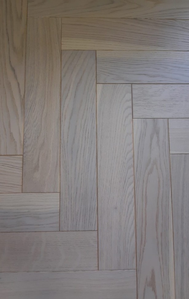 Инженерная доска Kraft Parkett Английская елка 903 Дуб Натур лак