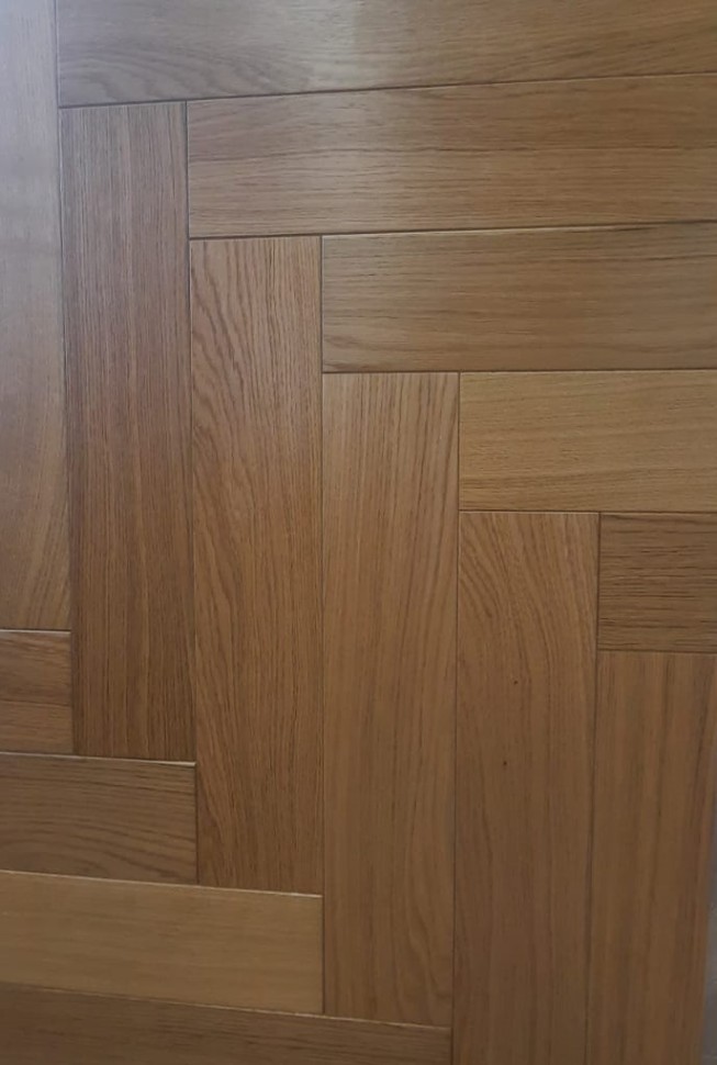 Инженерная доска Kraft Parkett Английская елка 907 Дуб Селект лак