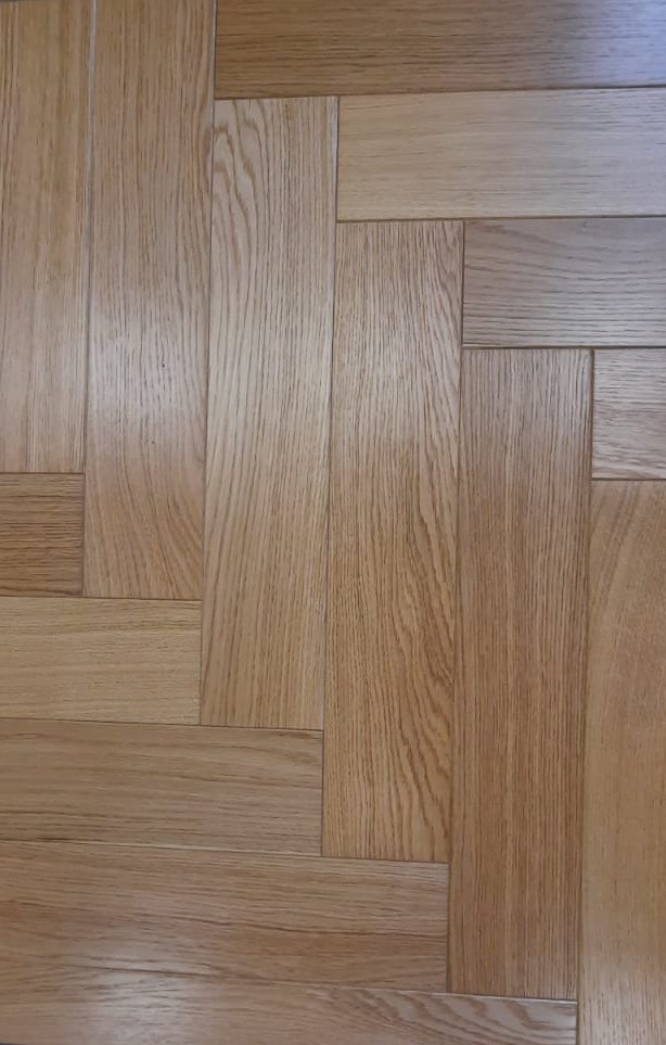 Инженерная доска Kraft Parkett Английская елка 907 Дуб Селект лак