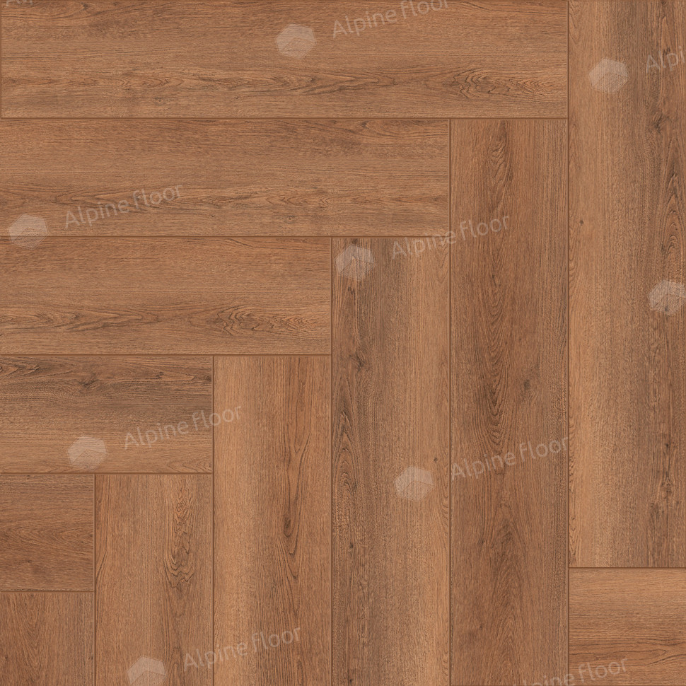 Кварц-винил Alpine floor Изящный паркет 13-31 Дуб Капелла