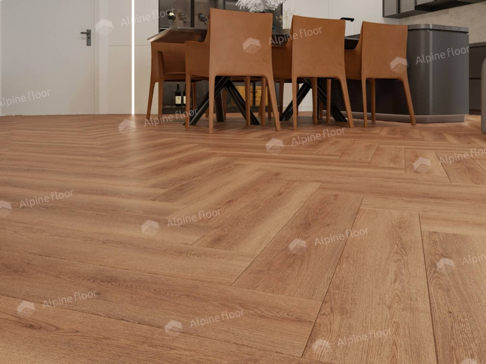 Кварц-винил Alpine floor Изящный паркет 13-31 Дуб Капелла