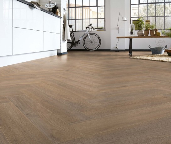 Ламинат Kronotex Herringbone 10мм D6014 Дуб Эльба бежевый