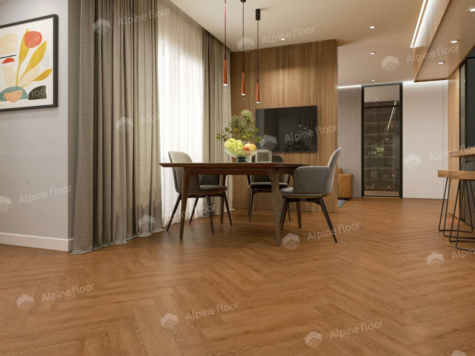 Кварц-винил Alpine floor Изящный паркет (Light Parquet) 13-32 Дуб Селена