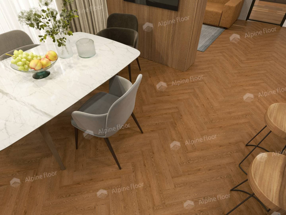 Кварц-винил Alpine floor Изящный паркет (Light Parquet) 13-32 Дуб Селена