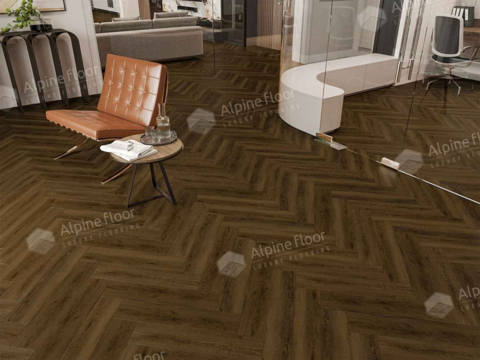 Кварц-винил Alpine floor Изящный паркет 13-33 Дуб Далим