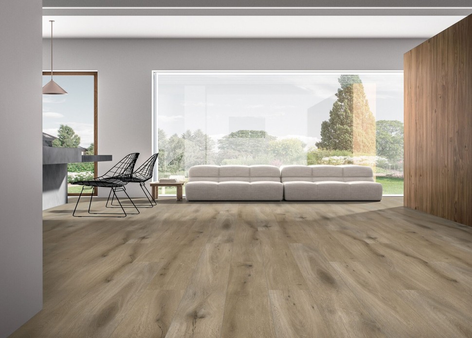 Кварц-винил Respect Доска 8305  Дуб Бургундский