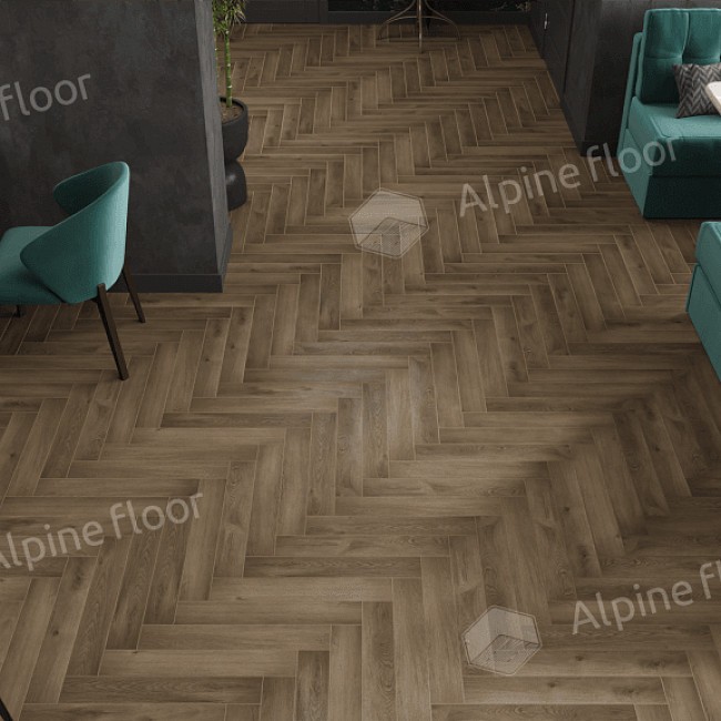 Ламинат Alpine floor Original Herringbone 8 Pro 102-11 Дуб Анжу