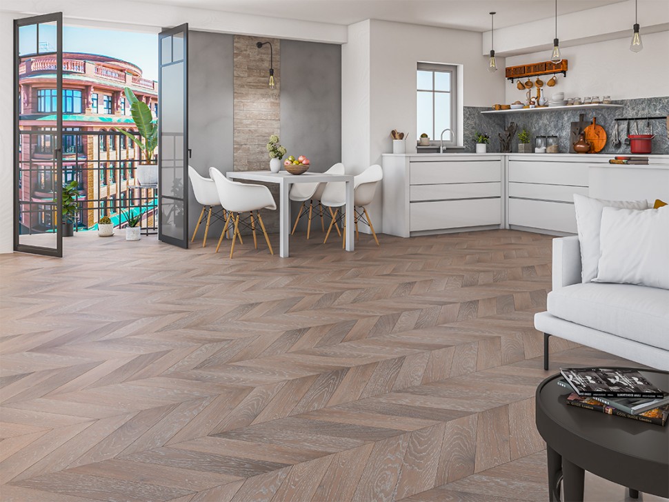 Инженерная доска Gran Parte Парма Французская ёлка