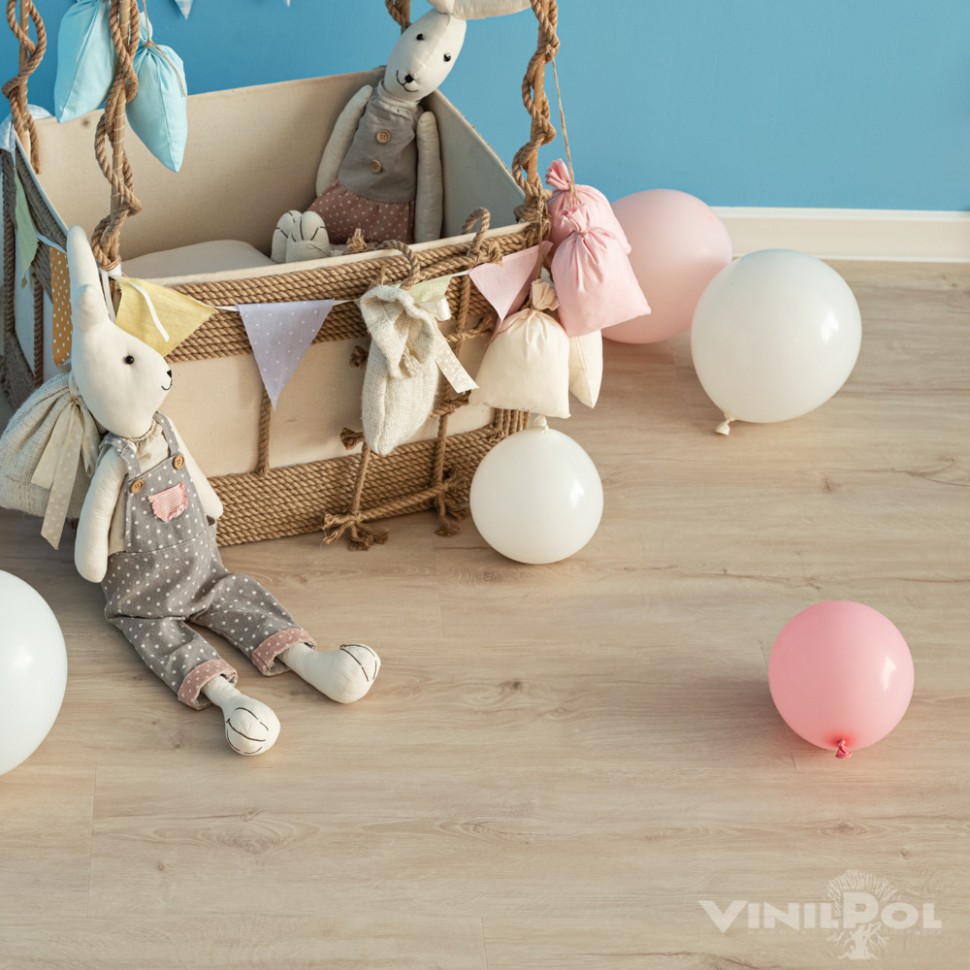 Кварц-винил VinilPol Glue 7893 Дуб Сиена 