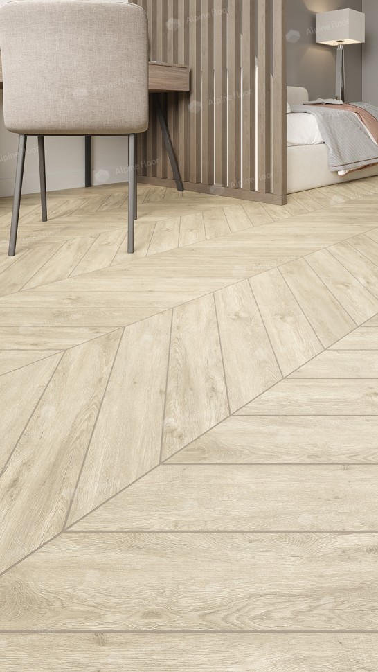 Кварц-винил Alpine floor Chevron 18-7 Сонома