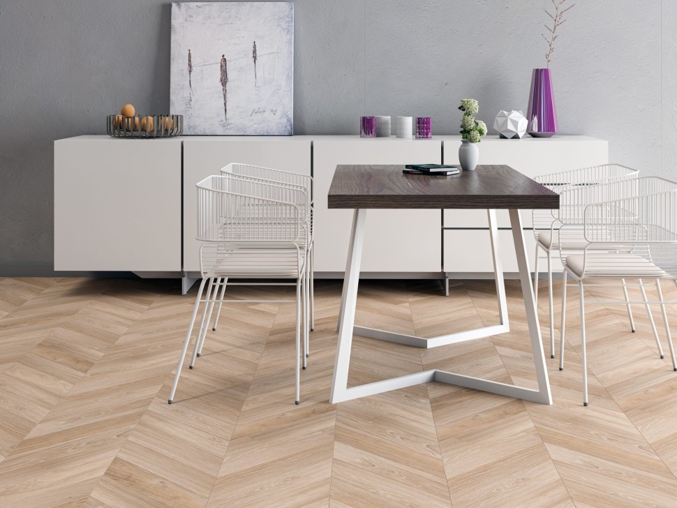 Инженерная доска Gran Parte Крема Французская ёлка 