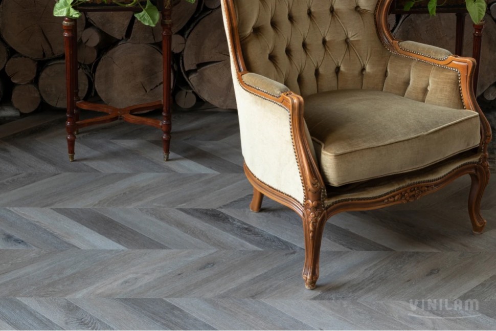 Кварц-винил Vinilam Parquet Chevron RI444515CL4 Шеврон Легран