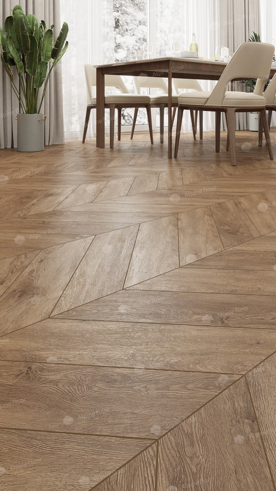 Кварц-винил Alpine floor Chevron 18-10 Гевуина