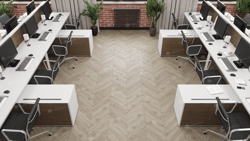 Кварц-винил Alpine floor Chevron 18-11 Карите
