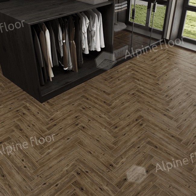 Ламинат Alpine floor Original Herringbone 12 Pro 106-10 Дуб Бордо 