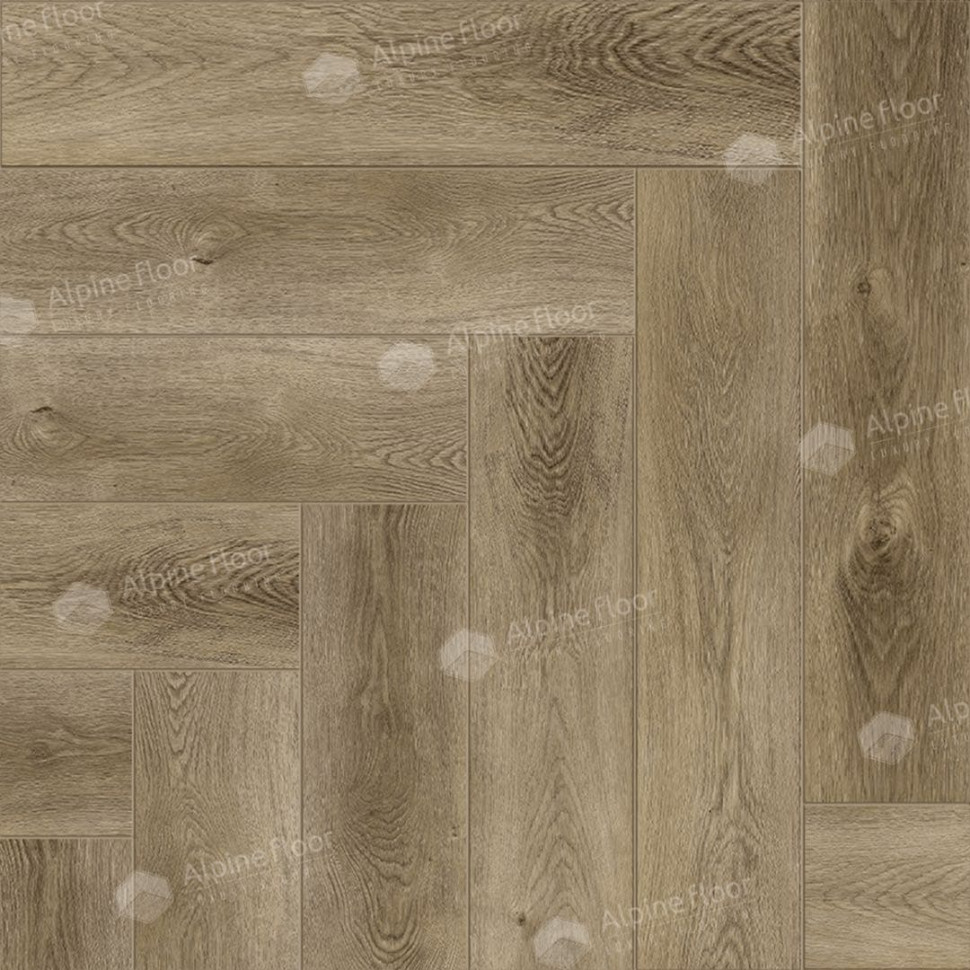 Кварц-винил Alpine floor Изящный паркет 13-35 Дуб Целата