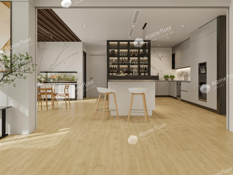 Кварц-винил Alpine floor Классика 106-3 Дуб Ваниль Селект MC