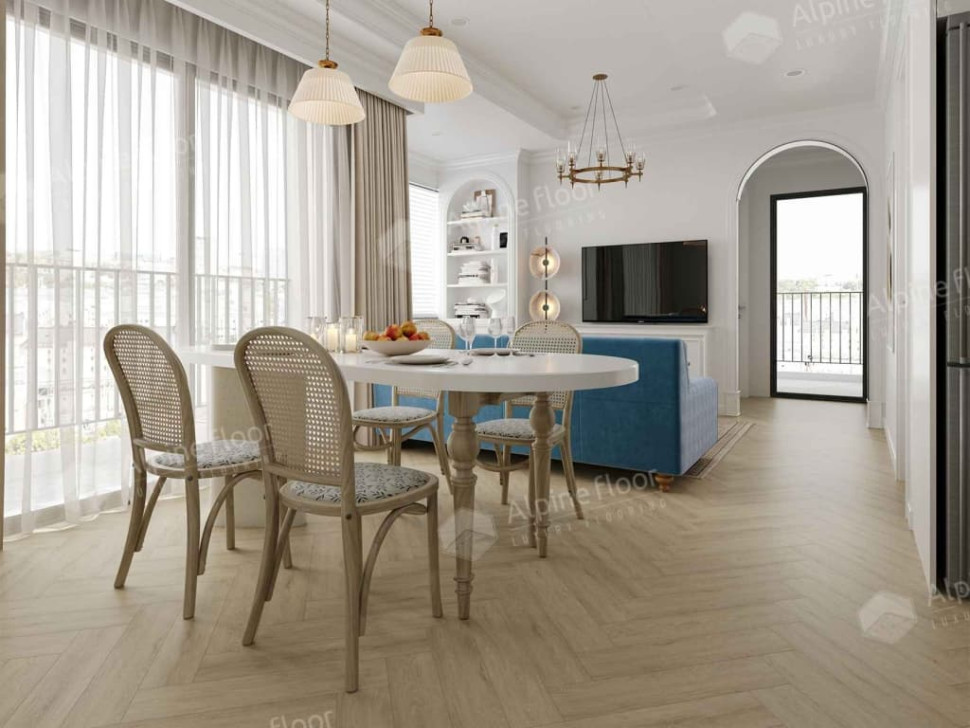 Кварц-винил Alpine floor Parquet LVT 16-25 Дуб Денеб