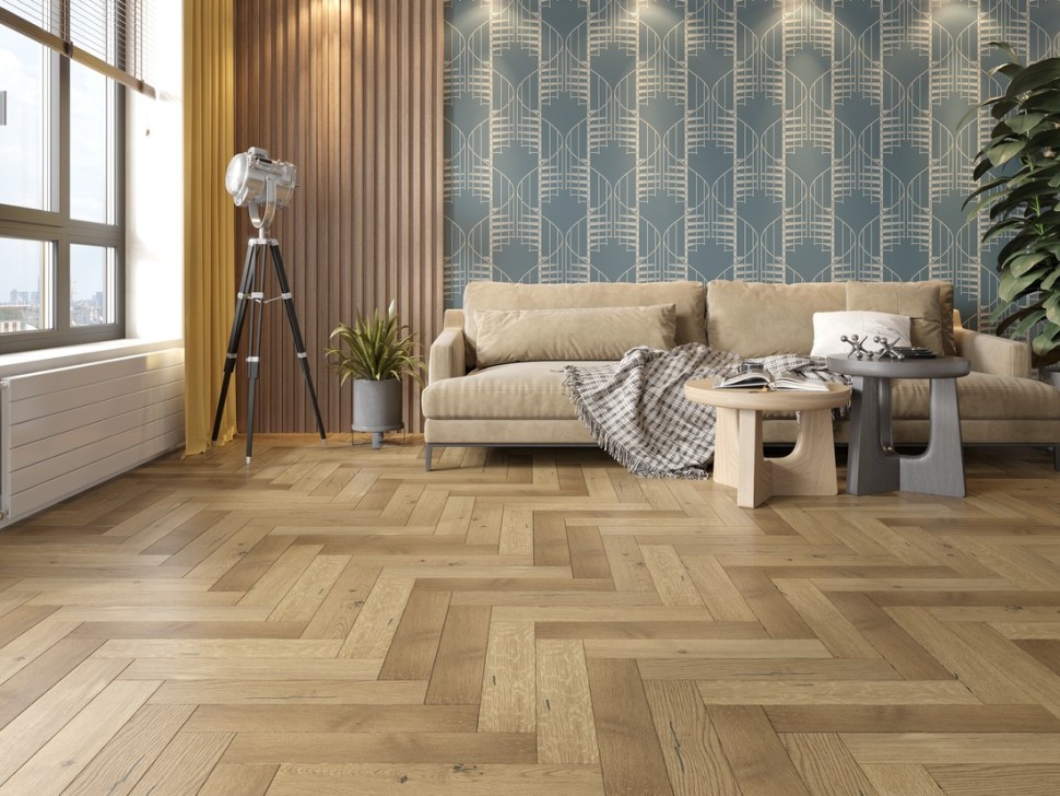 Инженерная доска Eppe Lerum Английская елка LR1906 Дуб Milk