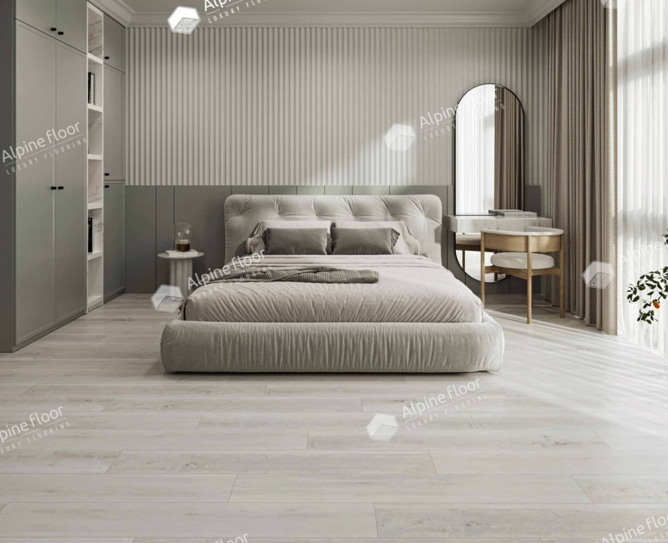 Кварц-винил Alpine floor Изящная классика (Classic Light) 182-88 Дуб Выбеленный