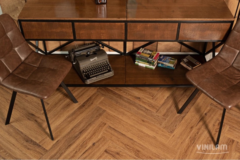 Кварц-винил Vinilam Parquet Herringbone Glue GD11210 Де Вилль Паркет 