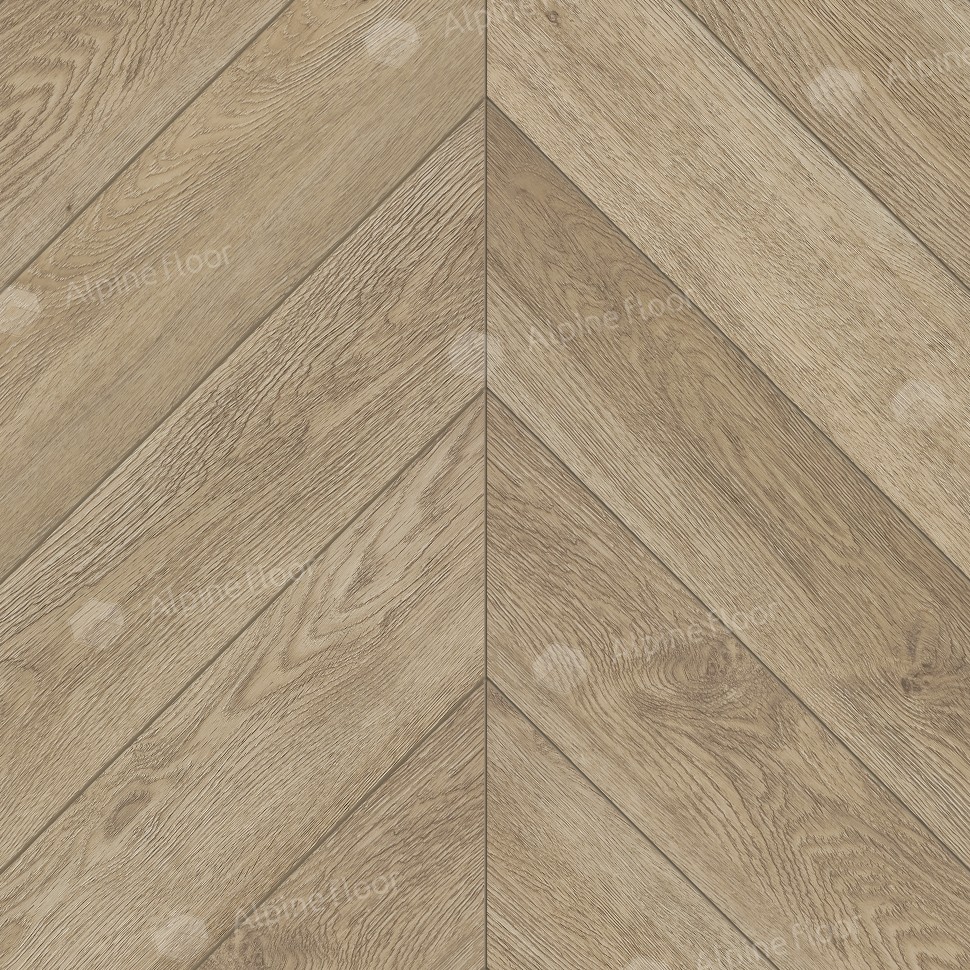 Кварц-винил Alpine floor Chevron LVT 20-2 Дуб Ваниль