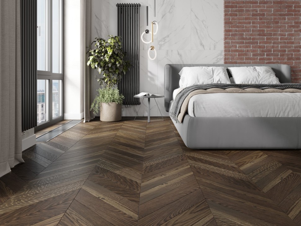 Инженерная доска Eppe Lerum Французская Елка LR1909 Дуб Silty