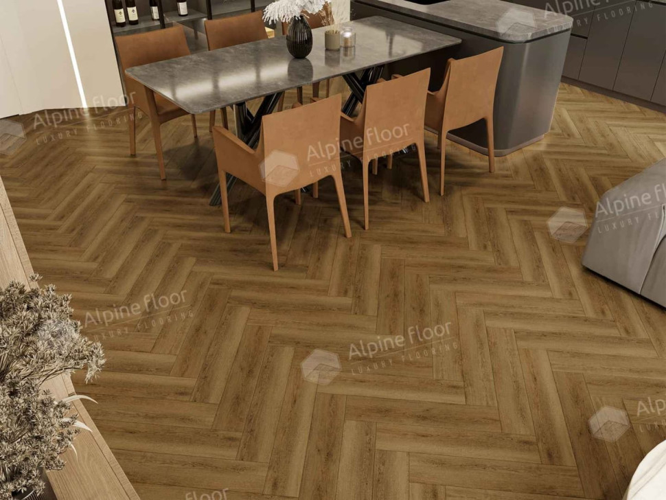 Кварц-винил Alpine floor Паркет LVT 16-31 Дуб Капелла