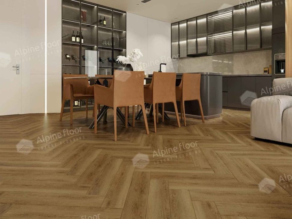 Кварц-винил Alpine floor Паркет LVT 16-31 Дуб Капелла