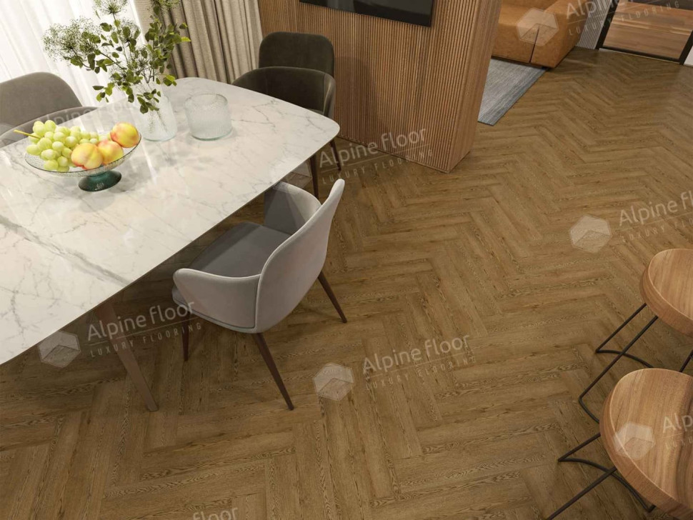 Кварц-винил Alpine floor Паркет LVT 16-32 Дуб Селена