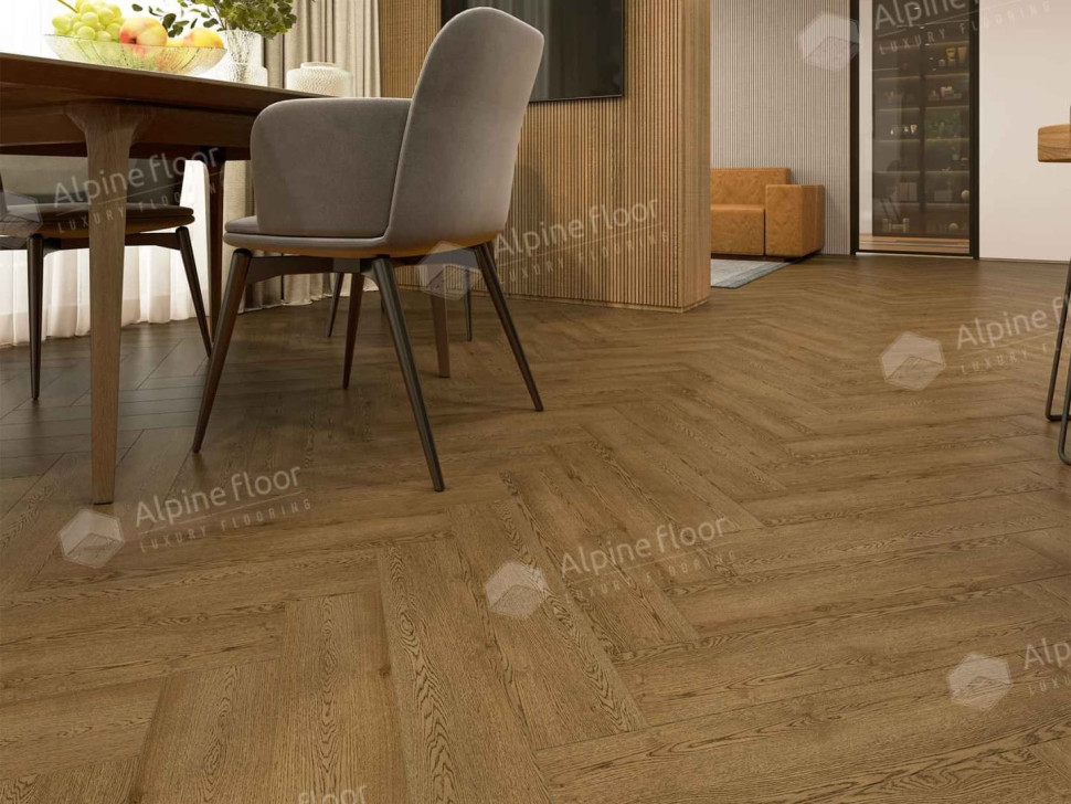 Кварц-винил Alpine floor Паркет LVT 16-32 Дуб Селена