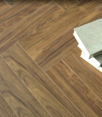 Кварц-винил Respect Елочка 2305 Орех Светлый