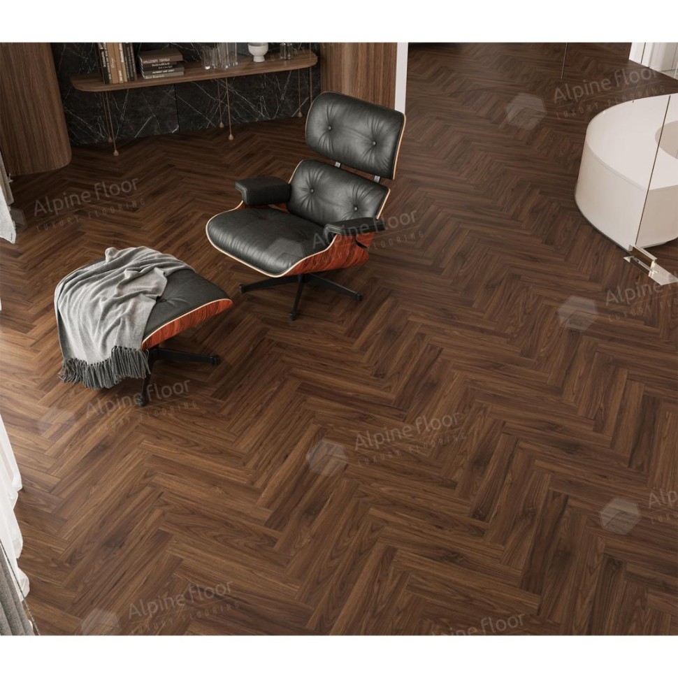 Ламинат Alpine floor Original Herringbone 12 105-12 Орех Трентино